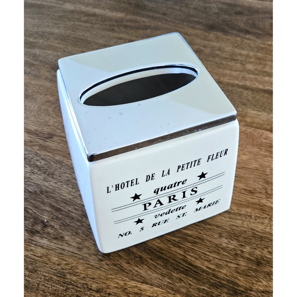 L'HOTEL DE LA PETITE FLEUR PARIS By Earl & Wilson - Facial Tissue Dispenser RARE